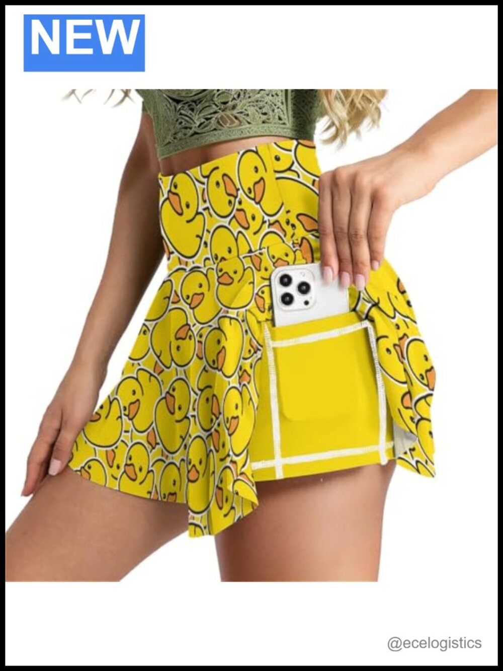 Women's High Waisted Pleated Tennis Skort with Pockets Mini Skirt for Golf